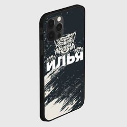 Чехол для iPhone 12 Pro Илья зубастый волк, цвет: 3D-черный — фото 2