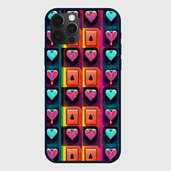 Чехол для iPhone 12 Pro Cyber love, цвет: 3D-черный