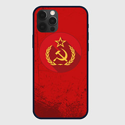 Чехол для iPhone 12 Pro Тень СССР, цвет: 3D-черный