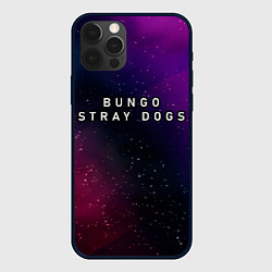 Чехол iPhone 12 Pro Bungo Stray Dogs gradient space