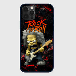 Чехол iPhone 12 Pro Simpsons Rock and roll