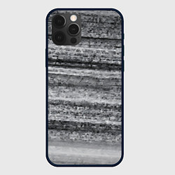 Чехол для iPhone 12 Pro Белый шум, цвет: 3D-черный