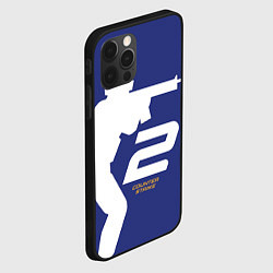 Чехол для iPhone 12 Pro Counter Strike 2 силуэт, цвет: 3D-черный — фото 2
