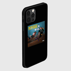 Чехол для iPhone 12 Pro Кис кис - как перестать беспокоиться и начать жить, цвет: 3D-черный — фото 2