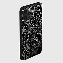 Чехол для iPhone 12 Pro Узор скверна, цвет: 3D-черный — фото 2