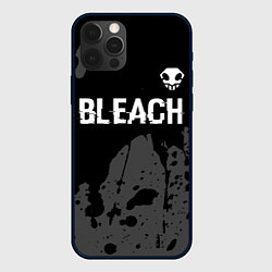 Чехол iPhone 12 Pro Bleach glitch на темном фоне: символ сверху