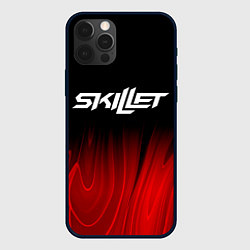 Чехол для iPhone 12 Pro Skillet red plasma, цвет: 3D-черный