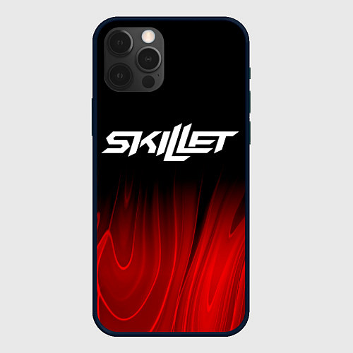 Чехол iPhone 12 Pro Skillet red plasma / 3D-Черный – фото 1