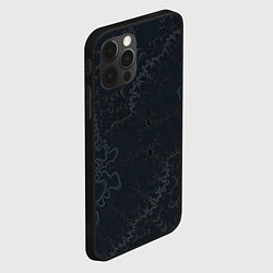 Чехол для iPhone 12 Pro Бесшовный дымчатый узор, цвет: 3D-черный — фото 2