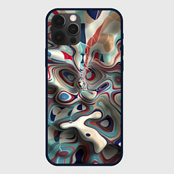 Чехол для iPhone 12 Pro Сгусток красок, цвет: 3D-черный