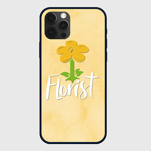 Чехол iPhone 12 Pro Florist with a flower / 3D-Черный – фото 1