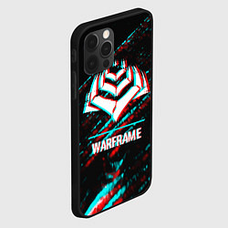 Чехол для iPhone 12 Pro Warframe в стиле glitch и баги графики на темном ф, цвет: 3D-черный — фото 2