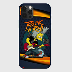 Чехол для iPhone 12 Pro Simpsons RocknRoll, цвет: 3D-черный