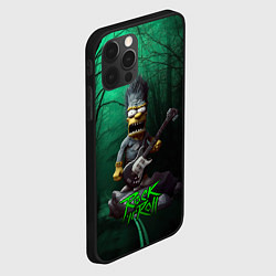 Чехол для iPhone 12 Pro Simpsons hard rock, цвет: 3D-черный — фото 2