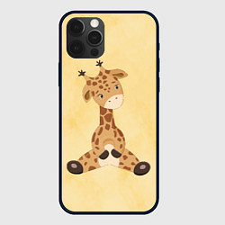 Чехол для iPhone 12 Pro Малыш жираф, цвет: 3D-черный