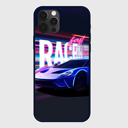 Чехол для iPhone 12 Pro Fast racer, цвет: 3D-черный