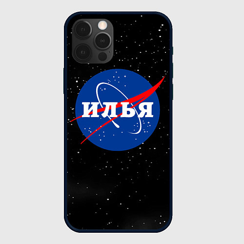 Чехол iPhone 12 Pro Илья Наса космос / 3D-Черный – фото 1