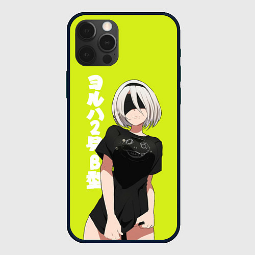 Чехол iPhone 12 Pro YoRHa 2-gou B-gata / 3D-Черный – фото 1