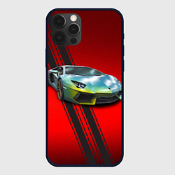 Чехол iPhone 12 Pro Итальянский суперкар Lamborghini Reventon