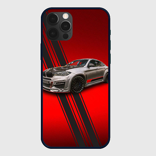 Чехол iPhone 12 Pro Немецкий кроссовер BMW X6 2007 года / 3D-Черный – фото 1