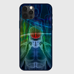 Чехол iPhone 12 Pro Человеческий мозг и импульсы