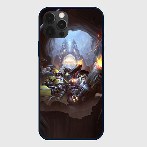 Чехол iPhone 12 Pro Team Deep Rock Galactic / 3D-Черный – фото 1