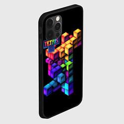 Чехол для iPhone 12 Pro Tetris game, цвет: 3D-черный — фото 2