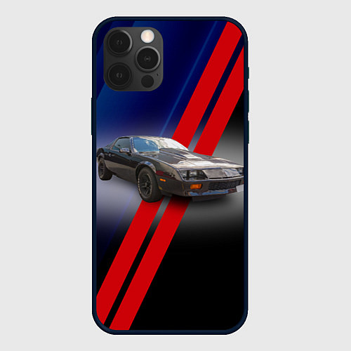 Чехол iPhone 12 Pro Американский маслкар Chevrolet Camaro 1983 года / 3D-Черный – фото 1