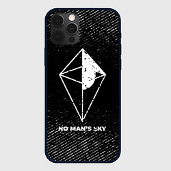 Чехол iPhone 12 Pro No Mans Sky с потертостями на темном фоне