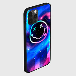 Чехол для iPhone 12 Pro Nirvana неоновый космос, цвет: 3D-черный — фото 2
