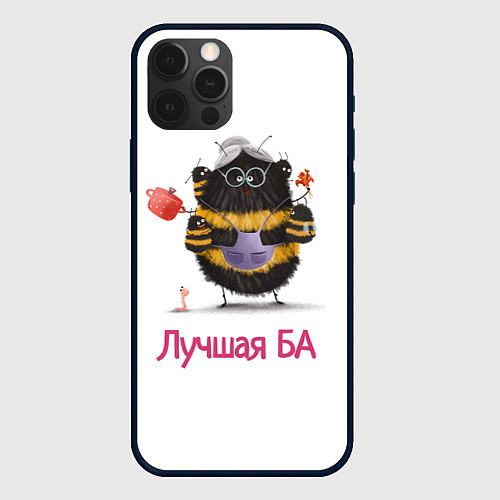 Чехол iPhone 12 Pro Пёлка БА / 3D-Черный – фото 1