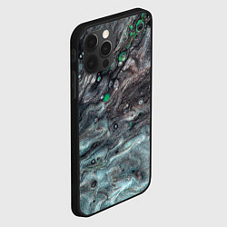 Чехол для iPhone 12 Pro Каменные краски, цвет: 3D-черный — фото 2