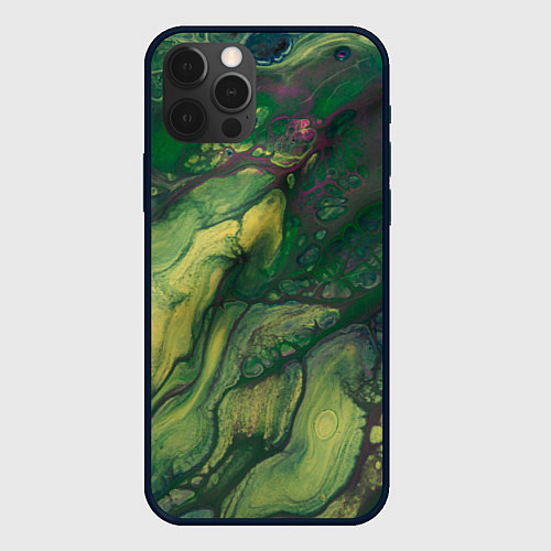 Чехол iPhone 12 Pro Кислотные корни / 3D-Черный – фото 1