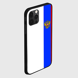 Чехол для iPhone 12 Pro Цвета России - герб, цвет: 3D-черный — фото 2