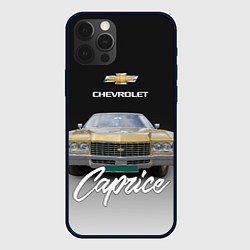 Чехол для iPhone 12 Pro Американская машина Chevrolet Caprice 70-х годов, цвет: 3D-черный