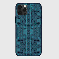 Чехол iPhone 12 Pro Паттерн микросхема