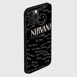 Чехол для iPhone 12 Pro Nirvana pattern, цвет: 3D-черный — фото 2