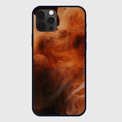 Чехол iPhone 12 Pro Оранжевый абстрактный дым