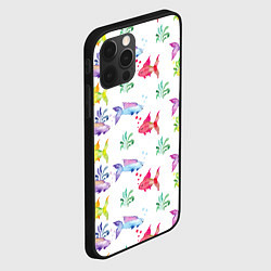 Чехол для iPhone 12 Pro Яркие рыбки, цвет: 3D-черный — фото 2