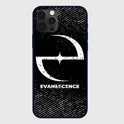 Чехол для iPhone 12 Pro Evanescence с потертостями на темном фоне, цвет: 3D-черный