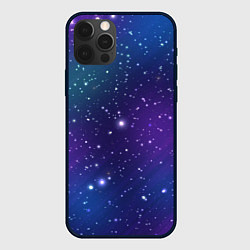 Чехол iPhone 12 Pro Фиолетовая розовая звездная туманность в космосе