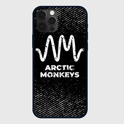 Чехол для iPhone 12 Pro Arctic Monkeys с потертостями на темном фоне, цвет: 3D-черный