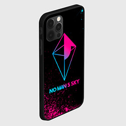 Чехол для iPhone 12 Pro No Mans Sky - neon gradient, цвет: 3D-черный — фото 2