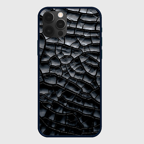 Чехол iPhone 12 Pro Обугленное дерево / 3D-Черный – фото 1