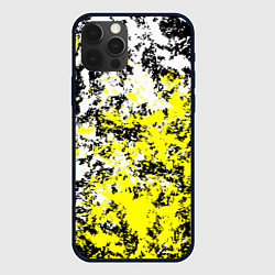 Чехол iPhone 12 Pro Белая и жёлтая краска