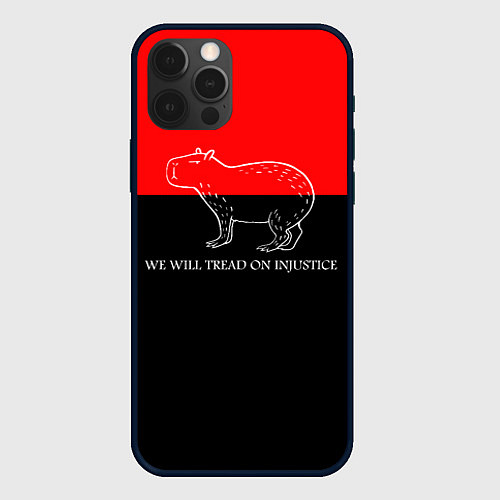 Чехол iPhone 12 Pro We will tread on injustice / 3D-Черный – фото 1