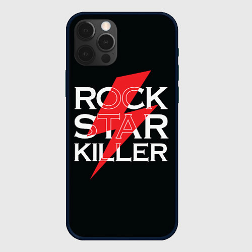 Чехол iPhone 12 Pro Rock Star Killer / 3D-Черный – фото 1