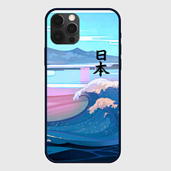 Чехол iPhone 12 Pro Japan - landscape - waves