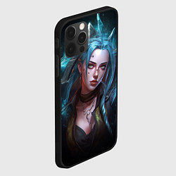 Чехол для iPhone 12 Pro Jinx fantasy art Arcane League of Legends, цвет: 3D-черный — фото 2