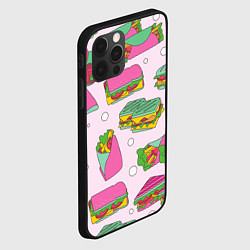 Чехол для iPhone 12 Pro Бутерброды, цвет: 3D-черный — фото 2